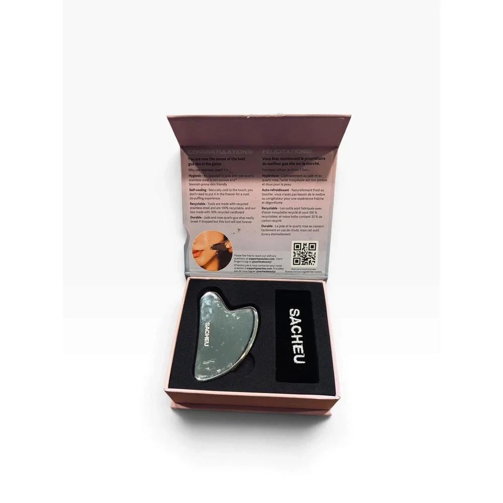 Sacheu Beauty Stainless Steel Gua Sha Tool